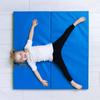 gymnastic mat Comet 100x100x10 two-piece - blue/yellow