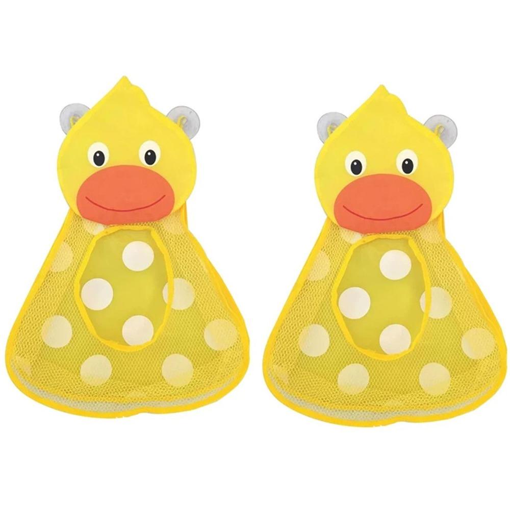 With Suction Cup Frog Mesh Net Bag Hanging Bath Game Bag Kid Basket Bathroom Organizer  Doll