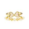 Niche Design Unique Flower Bow Student Party Opening Ring Fashion Light Luxury High Sense Ring Women