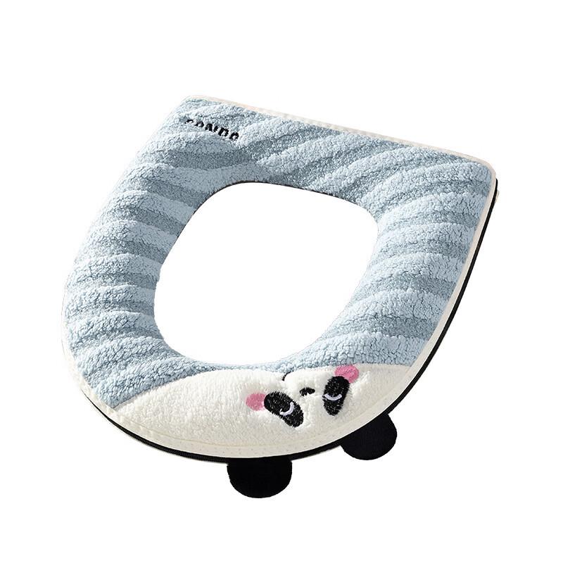 Gongyue Happy Panda Plush Toilet Seat Cover (2-Pack)