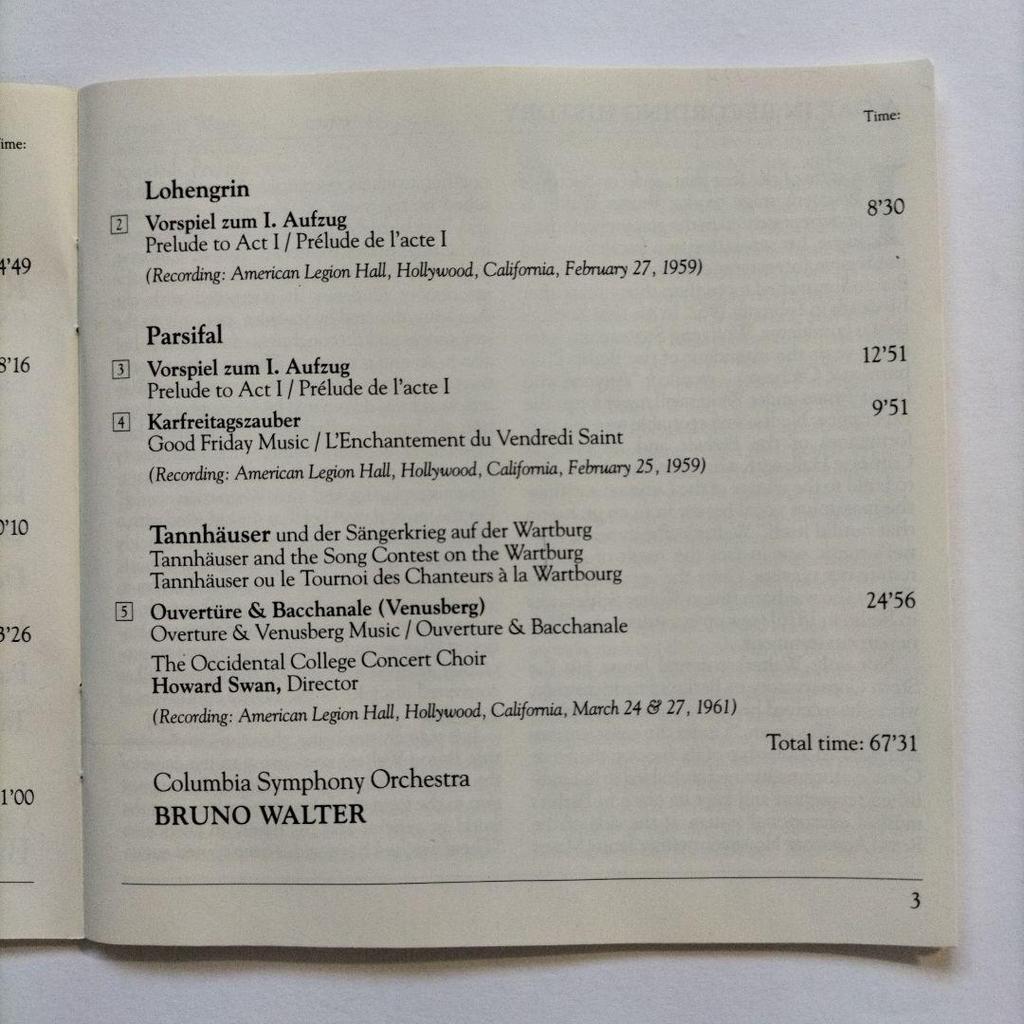 [GEBRAUCHT] Bruno Walter: Wagner Orchesterwerke mit 44-minütiger Probenaufnahme (2CD)
