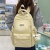 Schoolbag simple schoolbag female Korean version Japanese style casual star printing backpack junior high school high school college student class 