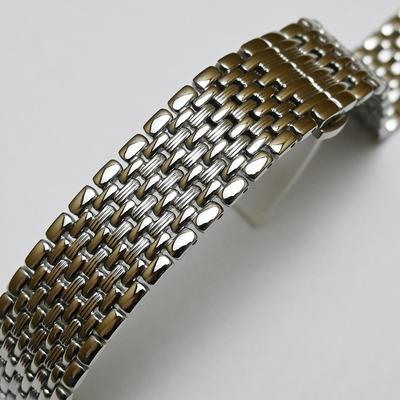 Edelstahl-Uhrenarmband, 18 mm, 20 mm, 22 mm, Silber, Gold, poliert, luxuriöses Ersatz-Armband aus Metall für Herren