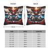 cartoon Rocket Punch Mazinger Z Pillow Case  Print Pillow Cover Vintage Cushion Cover For Sofa Home Decoration