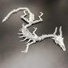 3d Printing Skeleton Dragon Dragon Skeleton Model Ornaments Toys DIY Decoration Jewelry Full Body Moving Skeleton# Color: White