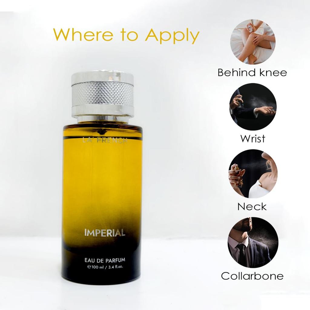 Imperial Eau De Parfum – 100 ml | Långvarig Unisexparfym för Män & Kvinnor | Lyxig Djärv Doft | Idealisk för Alla Tillfällen | Premiumparfym