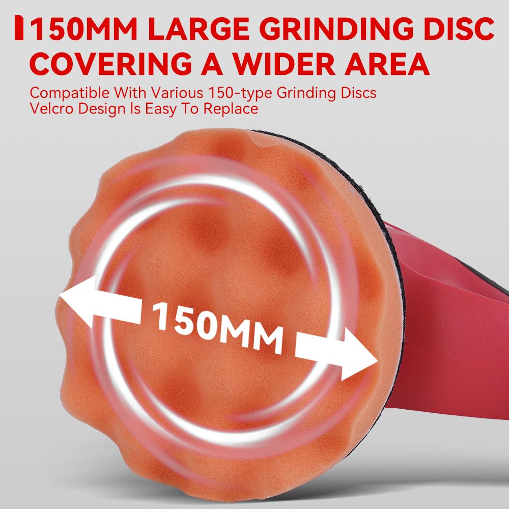 8500RPM Electric Polisher 6Gears Cordless Car Polisher Auto Electric Waxing Sanding Power Tool For 18v Battery Pin