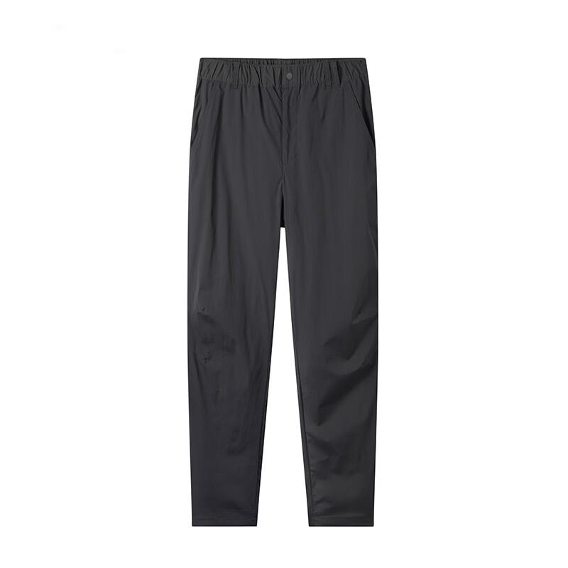 Columbia Solid Color Waterproof Breathable Mid-Rise Straight Leg Casual Knit Sports Pants Men bottoms Black AE4951-011