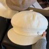 British Style Female Painter Cap Solid Color Women Artist Hat Casual Wool Beret Cap  Spring