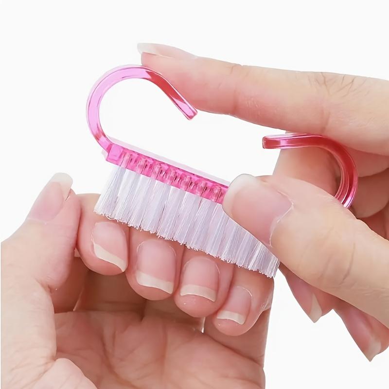 12 Stück Griff Nagelfeile, Nagelfeilen Hand Fingernagelbürste Reiniger Schrubb-Set Pediküre für Zehen und Nägel Männer Frauen
