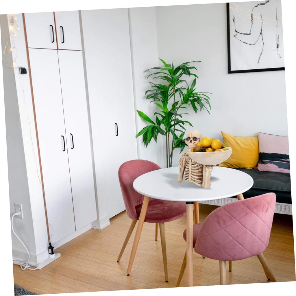 Skelett Aufbewahrungstablett Snackbehälter Halloween Skelett Harz Skelett Aufbewahrungsbehälter Skelett Statue Heim Büro Dekoration