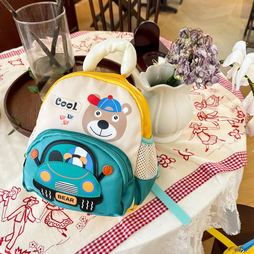 Kindergarten Primary School Students Schoolbag Cartoon Cute Car Baby Backpack Foreign Style Printing Children'S Backpack