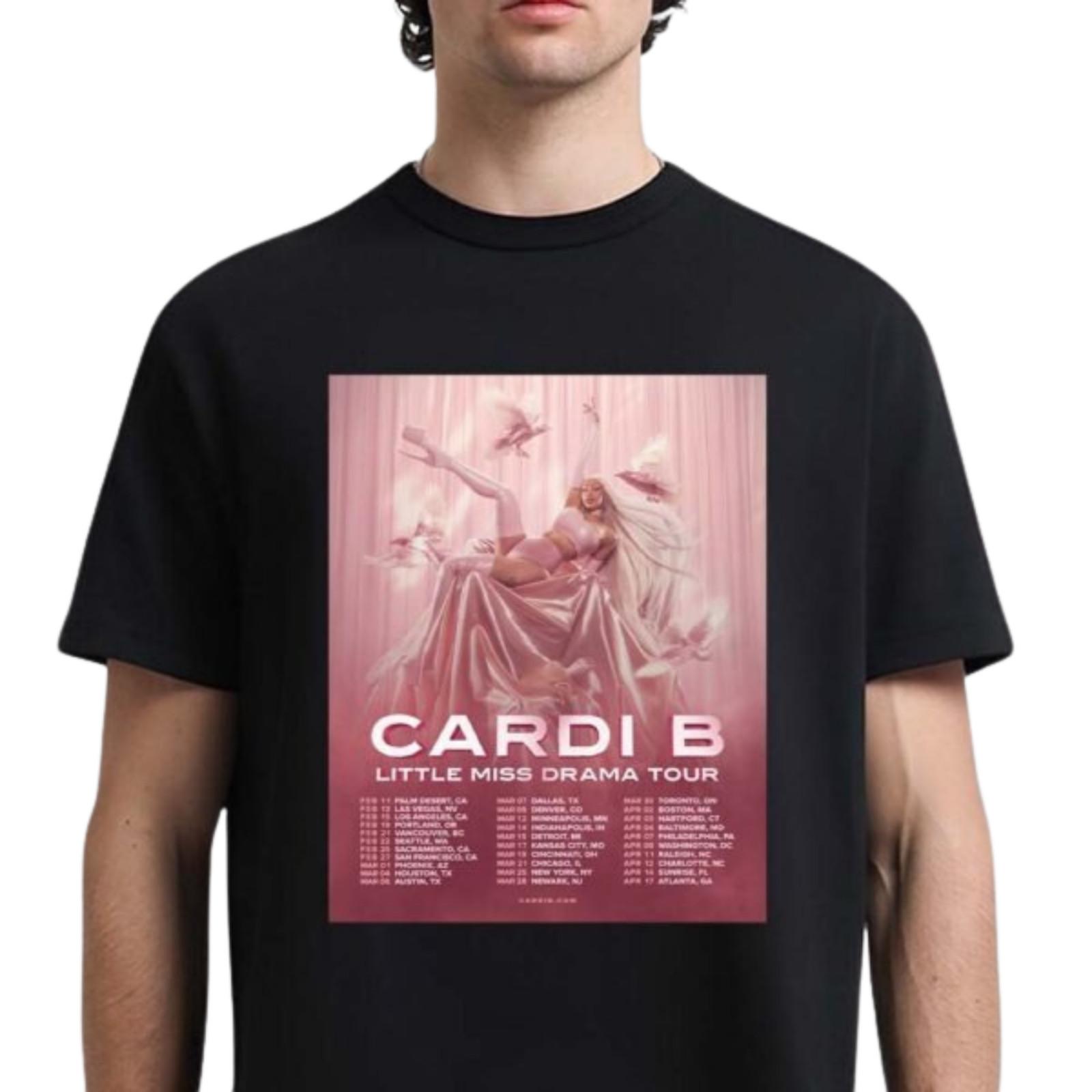 Cardi B Little Miss Drama Tour 2026 North America All Cities Dates Concert Tee XXXXL