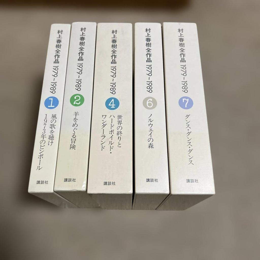 [USED] Complete Works of Haruki Murakami 1979-1989 12,467 volumes, 5-volume set, rare edition