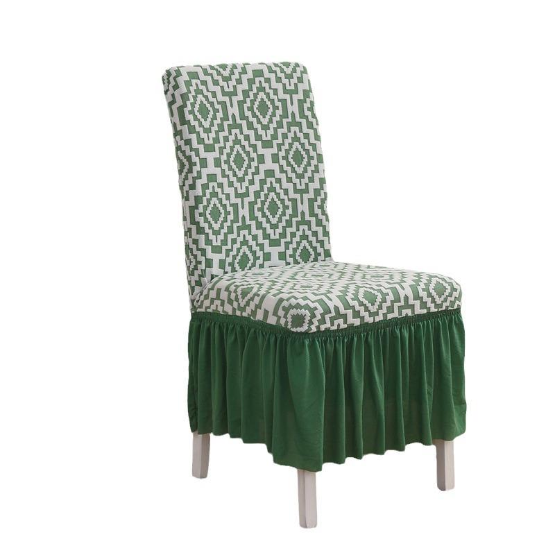 Dining Chair Cover Elastic Stool Cover Thickened Chair Cover Universal Household Dining Table Backrest Integrated Stool Cover Hotel