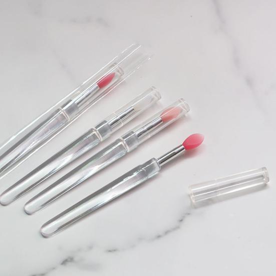 Yousheng Eyeshadow Brush Multifunctional with Lid Lightweight Silicone Lip Cosmetic Brush for Women