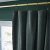 Adjustable Curtain + 8 "César" Clip Rings 140 X 270 Cm Cotton Velvet - César Slate