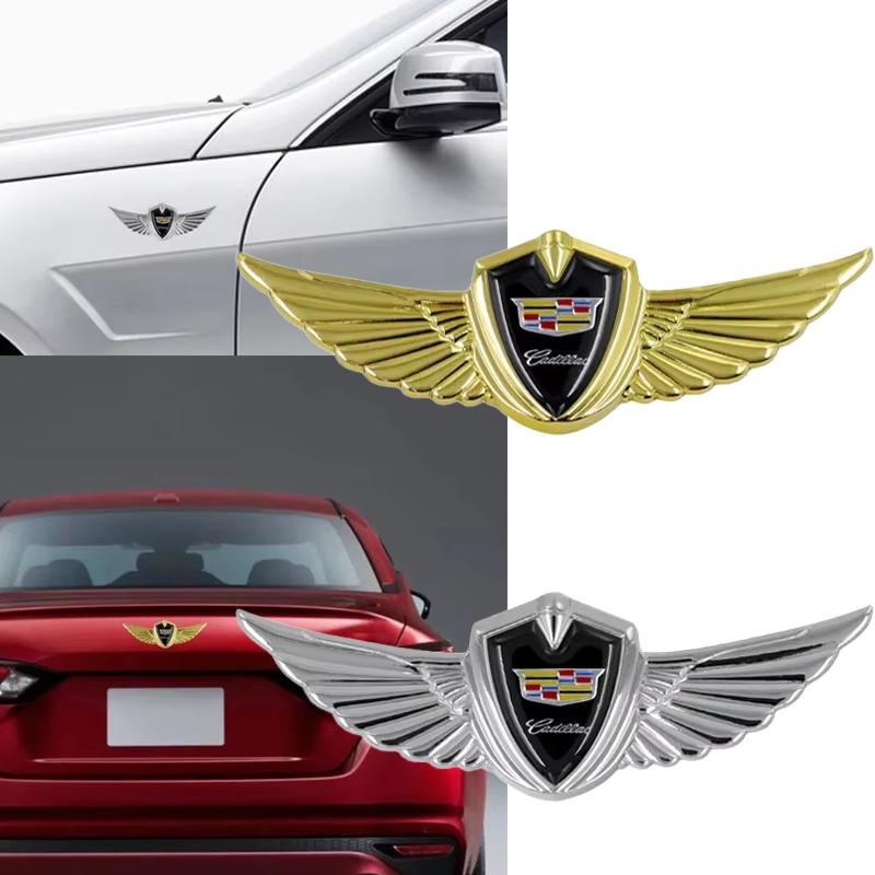 Kovový odznak křídla auta Znak Přední kapota Boční strana karoserie Samolepka Příslušenství pro Cadillac CT5 CT6 XT5 Escalade CTS ATS SRX XTS STS BLS
