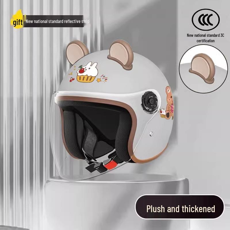 Women's Unisex Winter Warm Half Helmet for Electric Scooter/Motorcycle with Free Shipping