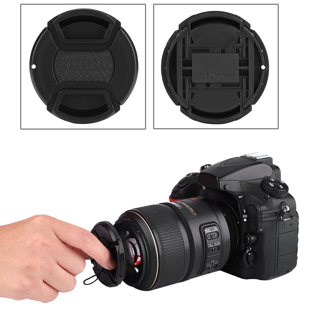VBESTLIFE Anti Dust Protective Camera Lens Cover with Anti lost String Rope for NaCanon 49mm