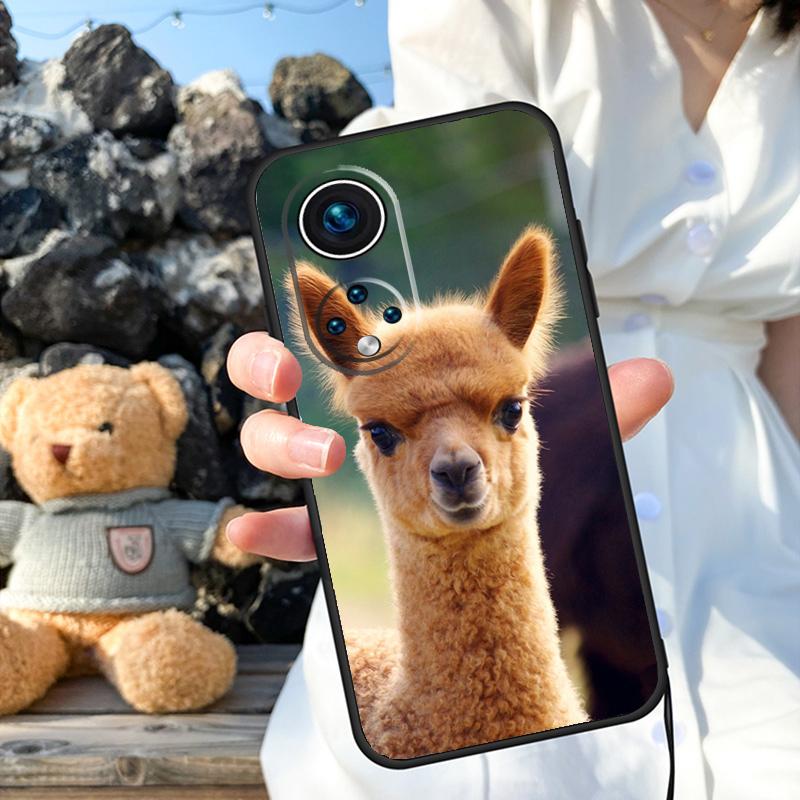 Cute Alpaca Donkey Case For Honor Magic 6 Pro 90 70 50 Magic 5 Lite X6 X7 X8 X9 X6a X7a X8a X9a X8b X9b Cover