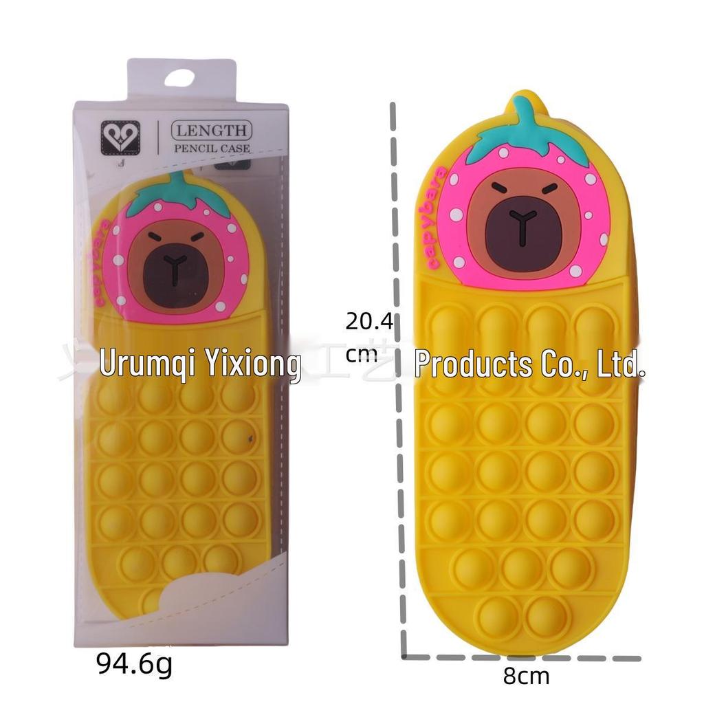 Creative Large Capacity Waterproof Silicone Pencil Case and Stationery Organizer