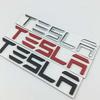 Auto Sticker Tesla Metaal Auto Achterklep Badge Sticker voor Tesla Model 3 ModelS ModelX ModelY P100D Roadster Auto Tuning Exterieur