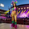 Disco Party Costume Set With Fashion Polyester Halloween Dance Costume And Matching Headpiece For Women