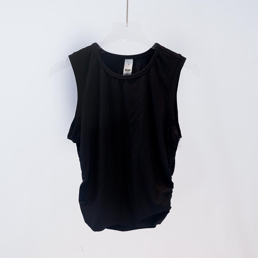 

Women s Quick-Dry Ribbed Sleeveless Yoga Tank Top - Breathable & High Elasticity for Casual Sports & Pilates XXL/Size 10 for 130–145 lbs