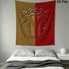 Villarreal CF Wall Hanging Printed Fabric Blanket Decorative Tapestries for Bedroom Living Room Home Decor