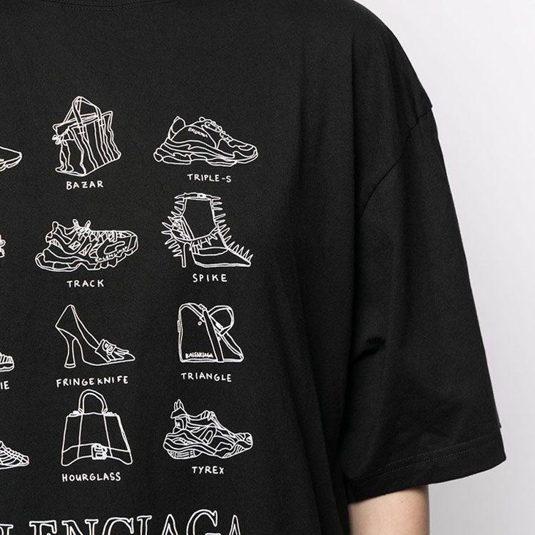 Balenciaga SS22 T Shirt Women's Black 641532TJV801070