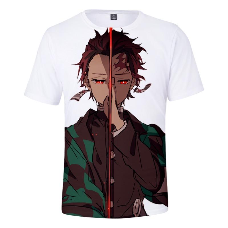 Children's Clothing 3D Digital Color Cartoon Anime Character Print Youth Casual Comfortable Short Sleeved T-shirt
