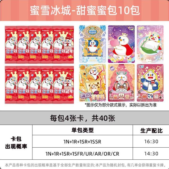 MIXUE Ice Cream & Tea Collection Card MIXUE Sweet Sweet Pack 2nd Series Cards Anime Merchandise Holiday Gift Trendy Toy