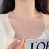 Korean Version of Pig Nose Necklace for Women with Simple Temperament, Light Luxury, and High-end Design Sense Collarbone Chain