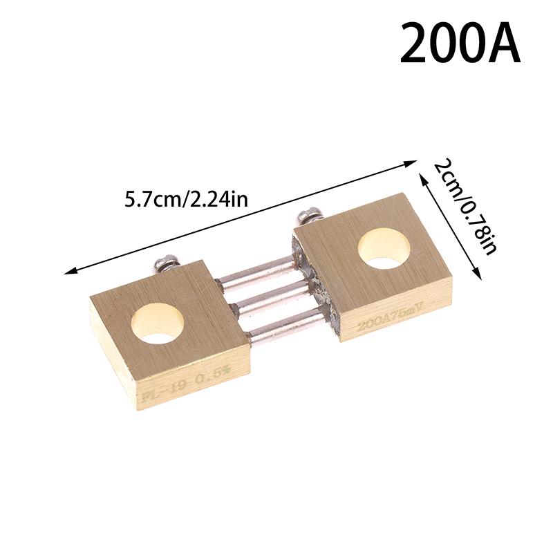 

For Digital Voltmeter Current Meter FL-19 Shunt 300A 200A 100A 75mV DC Ammeter Shunt Resistor