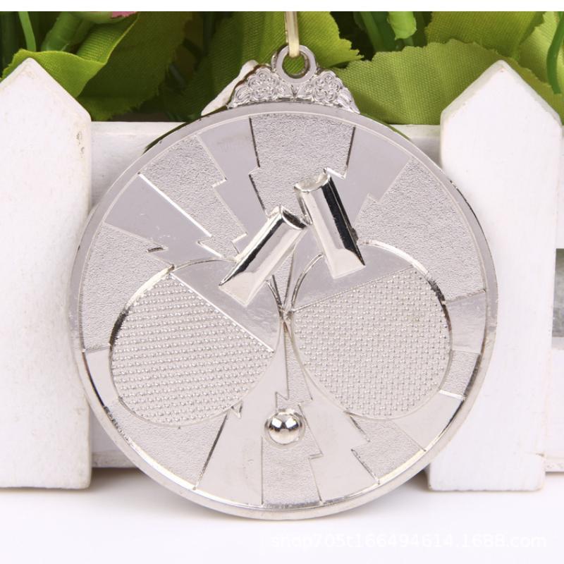 Custom Table Tennis Gold Medal 2026 Engraved Souvenir for School Sports Games Competition Award Unisex
