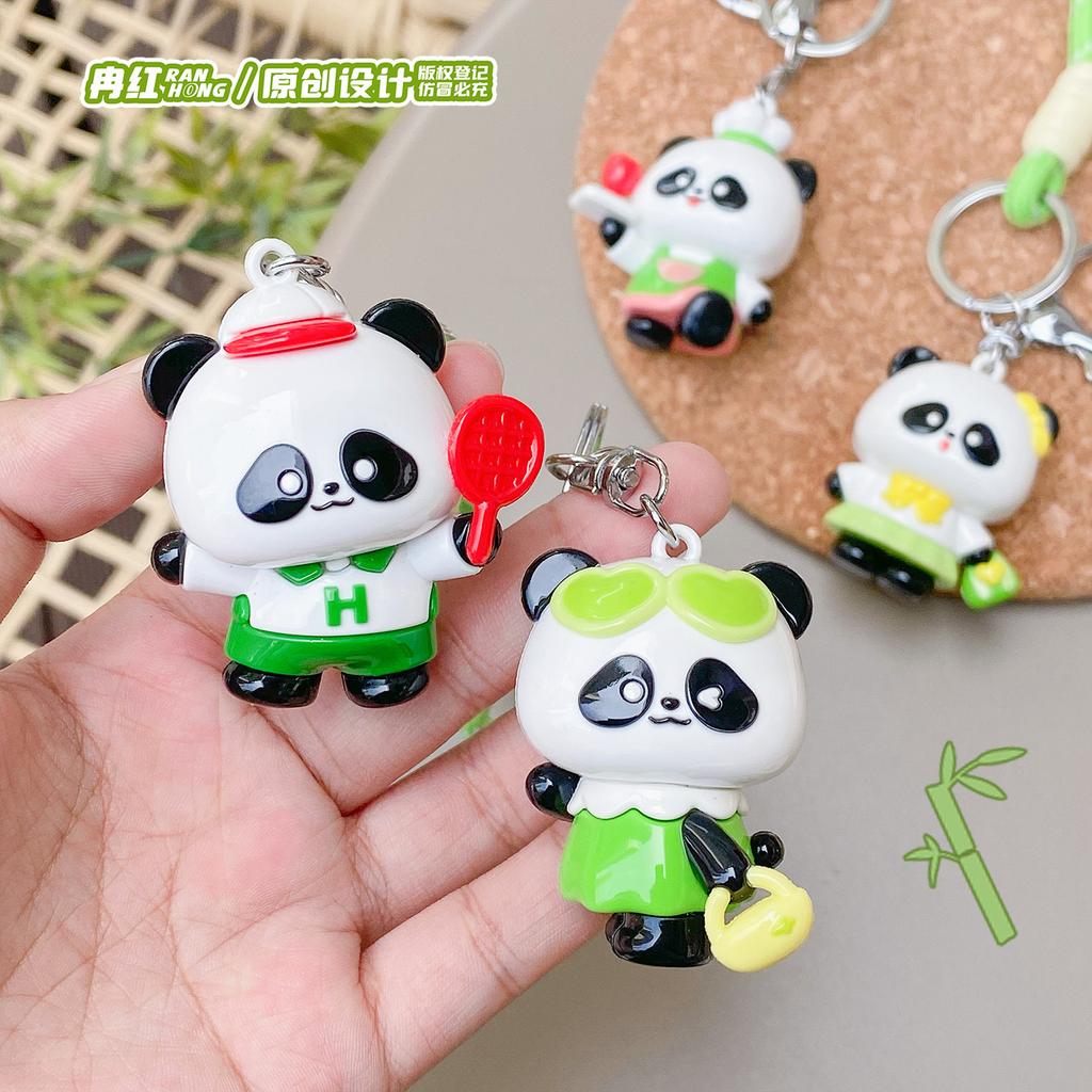 Cute Rabbit Panda Key Ring Keychain School Bag Headphone Pendant Bag Pendant Decoration