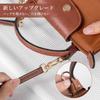 AIDUCHO Shoulder Strap, 100% Genuine Leather, 0.9cm Wide, Adjustable Length (100-120cm), Wide Replacement Strap for Bags, Stylish Leather Strap (Gray)
