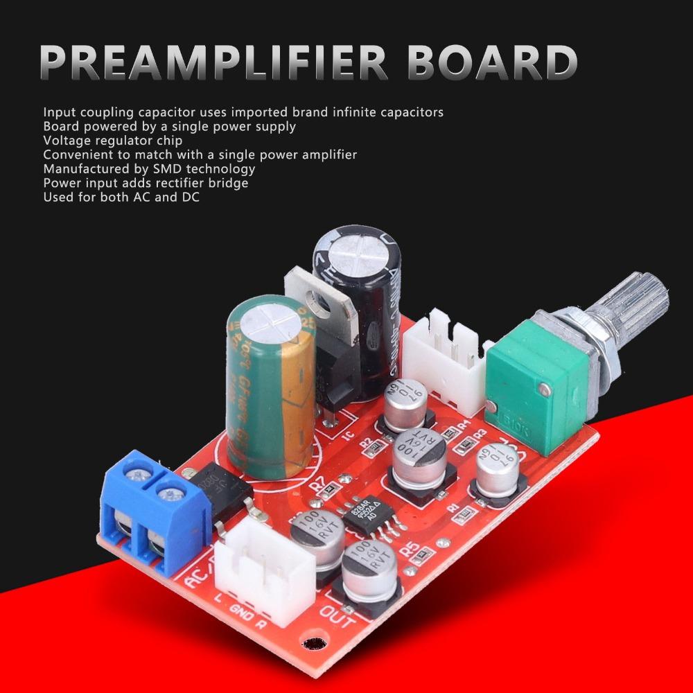 DC9-24V/AC8-16V Vorverstärkerplatine Einzige Stromversorgung Subwoofer-Verstärkerplatine Audiogeräte