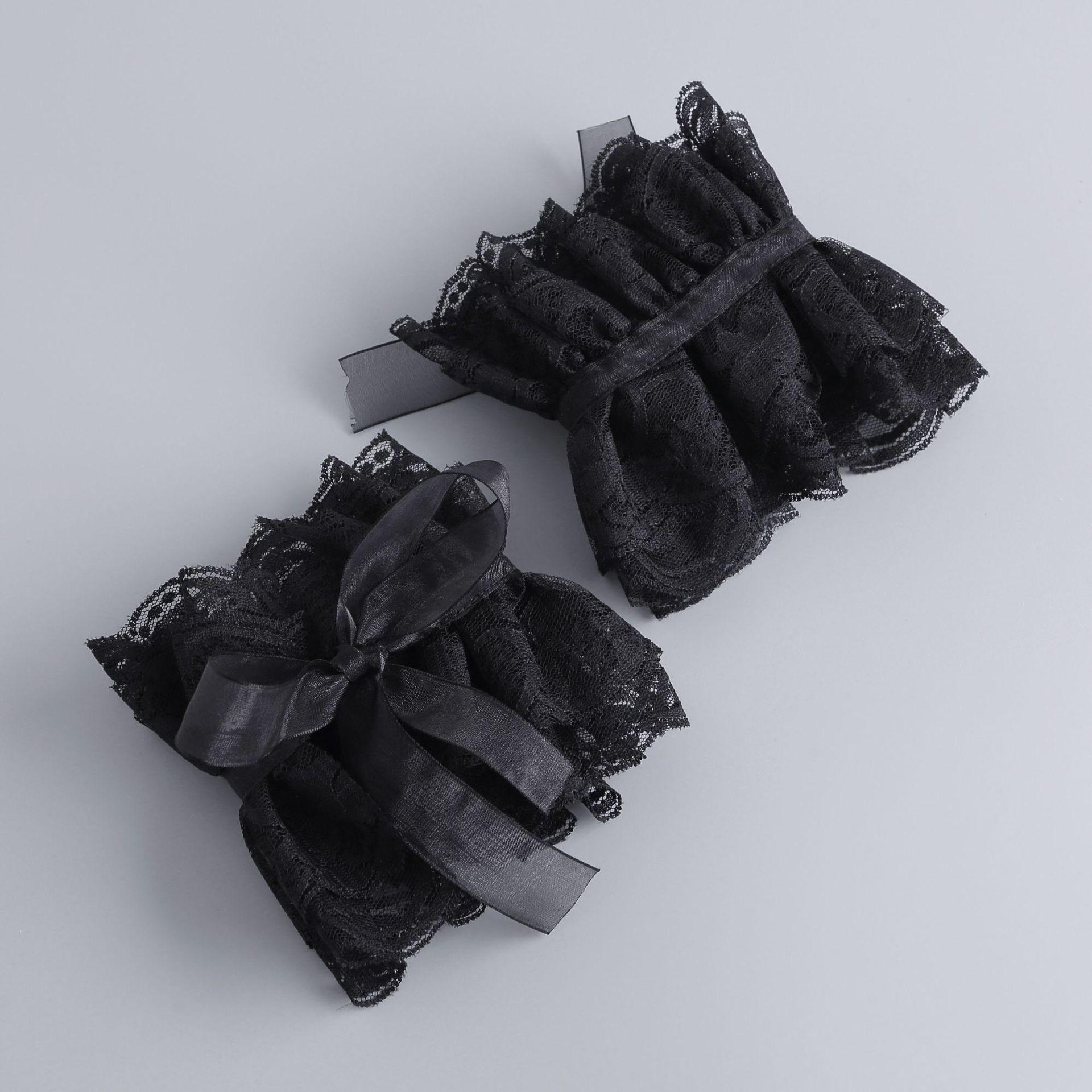 

Women s Spring Fall Solid Colour Black White Layered Neck Ruff Collar Ruffled Collar Versatile Shirt Fashion False Collar