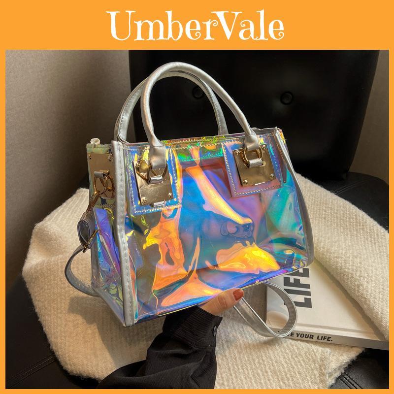 Japanese Style Pvc Jelly Handbag With Spacious Interior And Soft Structure For Daily Outings