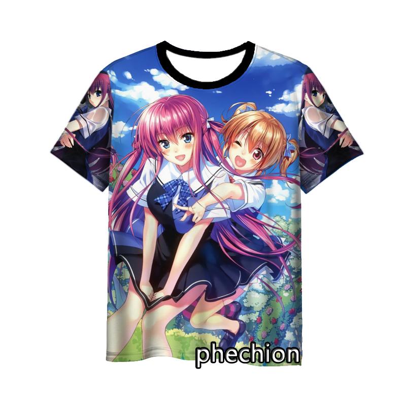 Phechion New Fashion Men/Women The Eden of Grisaia 3D Printed Short Sleeve Casual T Shirt Sporting Hip Hop Summer Tops L253
