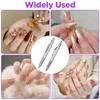 2PCS Nail Dotting Pen, 5-in-1 Nail Dotting Tool Ballpoint Pen Design Double End Nails Art Pens Dottings Tools Manicure Art Tools for Nails DIY Salon
