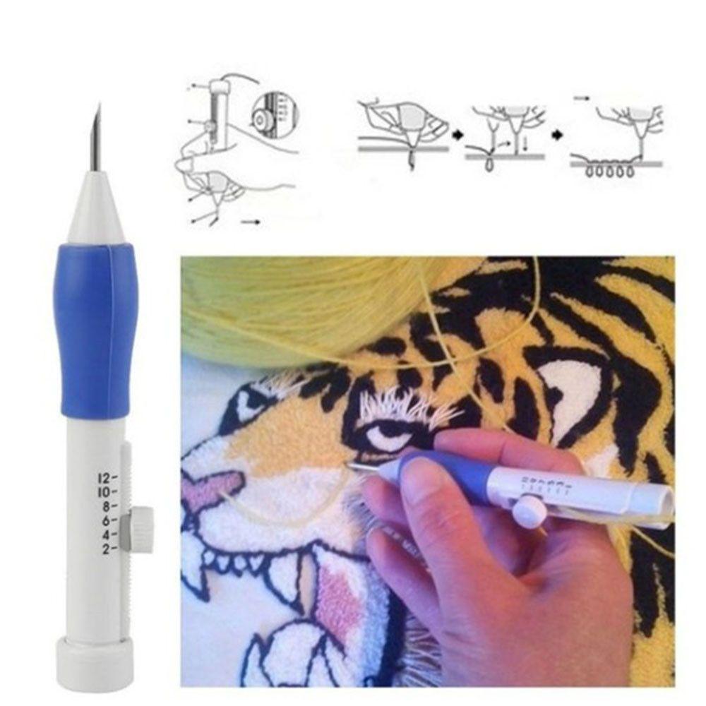 

New Punch Magic pencil Sewing Accessories DIY Threaders Punch Needle Embroidery Pen Set