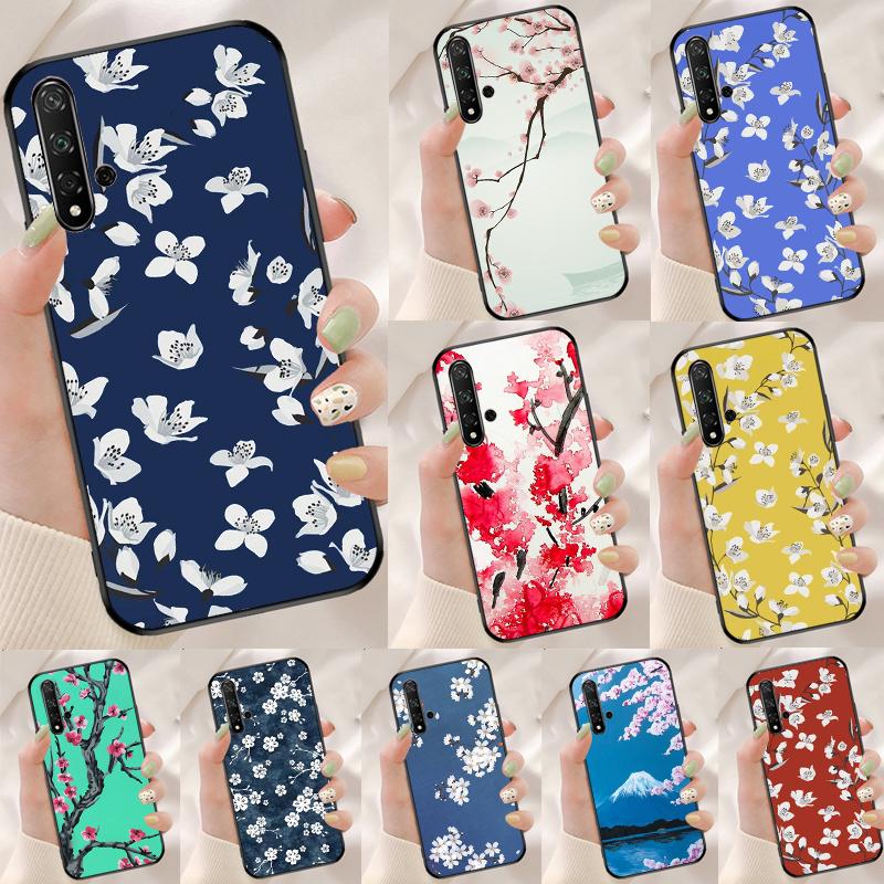 Cherry Blossom Floral For Huawei Nova 12s 12i 11i 7i 8i 9 10 SE Y91 Y90 Y60 Y70 Y72 Y61 P60 Pro P30 P40 Lite Case