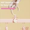 Portable Foldable Clothes Drying Rack Windproof 360° Rotaion Socks Clip Non-slip Lightweight Clothes Hanger Household Travel