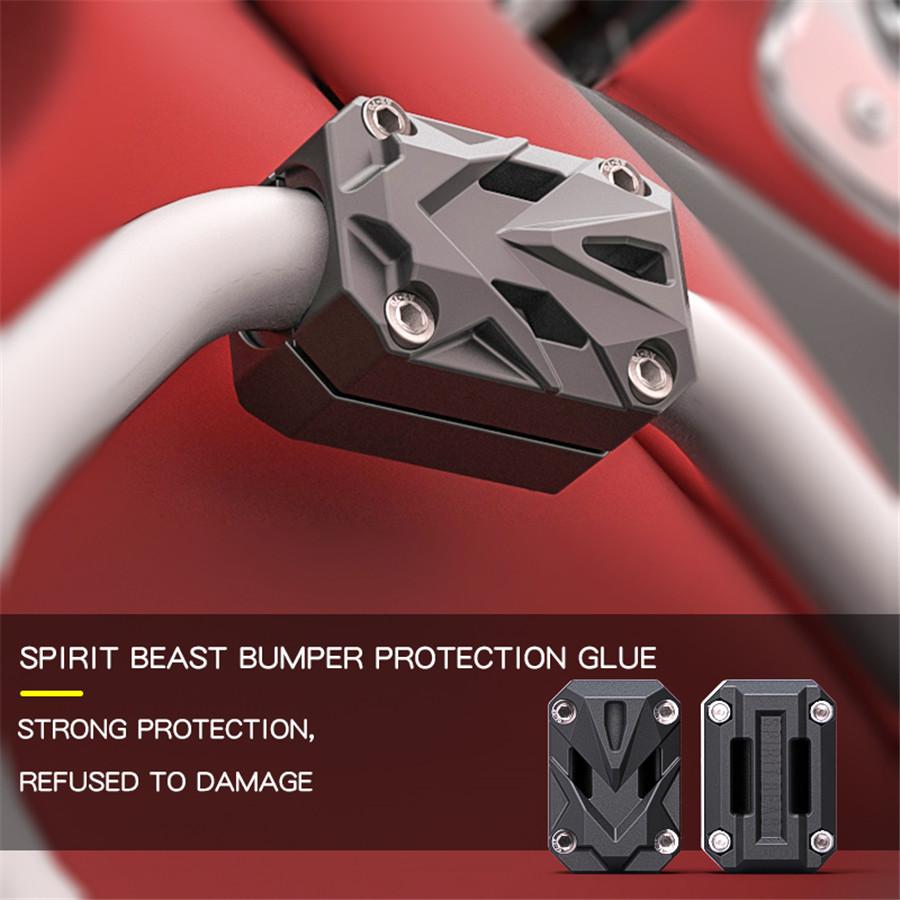 

4 Pcs Motorcycles Bumper Clamps Cradle Anti-Falling Rubber Protector 22/25/28mm