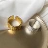Silver Creative Irregular Concave Convex Gold Ring for Women Men Width Open Finger Rings Couple Jewelry Gifts