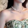 100% Natürliche Barock Süßwasserperle 14K Gold Filled Elegante Damen Ketten Halskette Für Frauen Muttertagsgeschenke