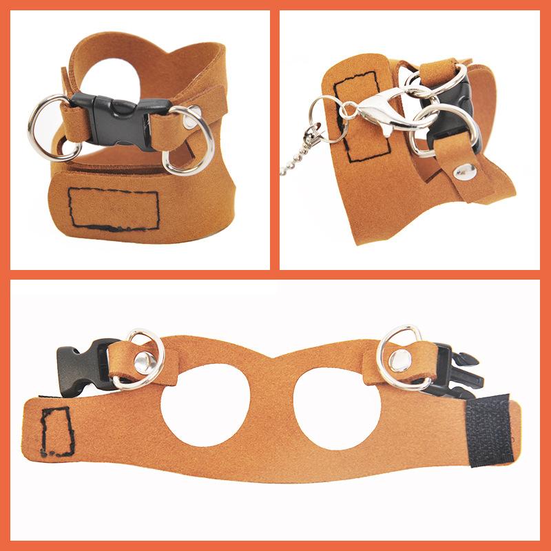 A three-piece set of three-piece anti-bite chest straps and anti-constricting straps for the two-piece vest squirrel leash